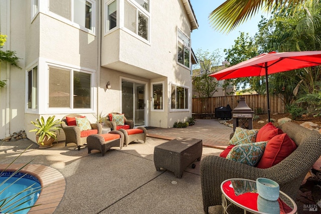 603 Canyon Oak Ct, Vacaville, CA 95688 - view of patio featuring an outdoor hangout area