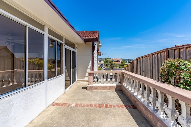 view of balcony