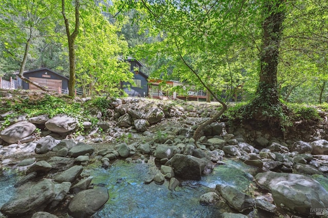 view of local wilderness featuring a wooded view