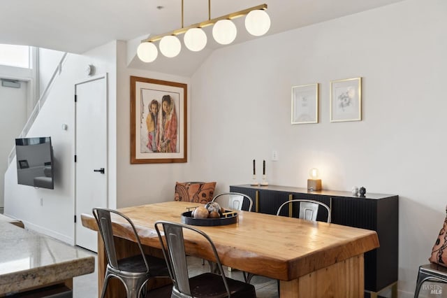 view of dining space