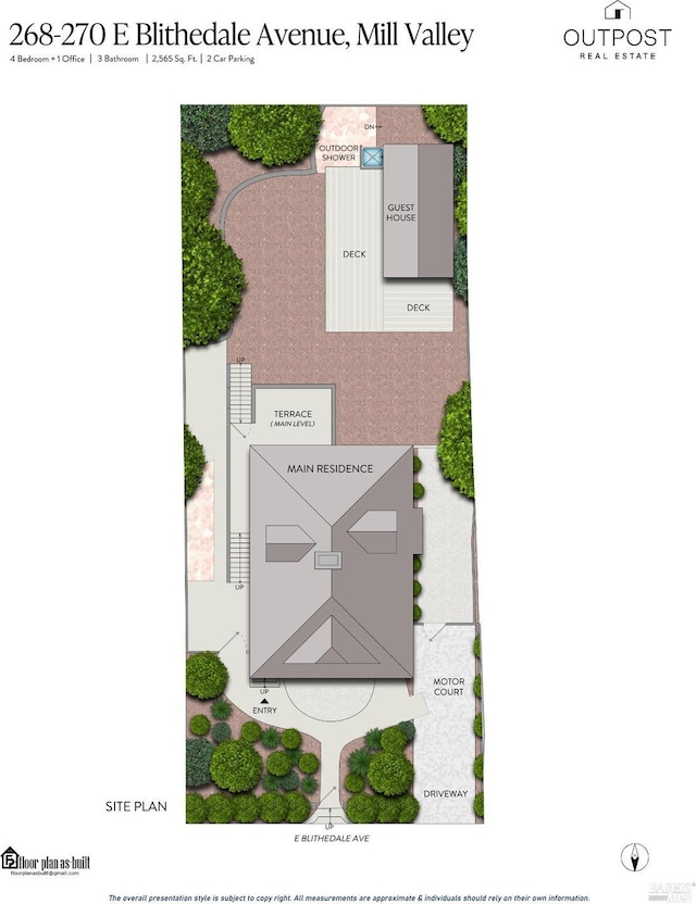 268 E Blithedale Ave, Mill Valley, CA 94941 - home floor plan