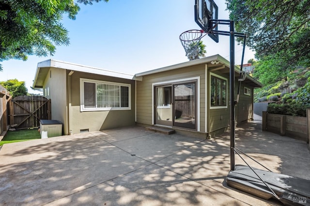 90 Corte Placida, Greenbrae, CA 94904 - rear view of property with fence, a patio, and a gate