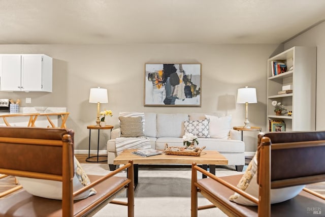 living room with baseboards