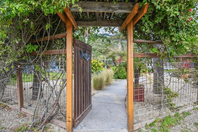 1 Joaquin Patio, Stinson Beach, CA 94970 - view of gate featuring fence