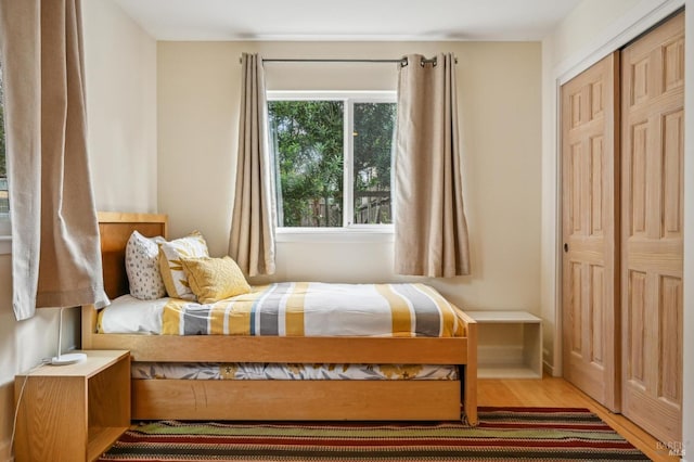 1 Joaquin Patio, Stinson Beach, CA 94970 - bedroom featuring a closet and wood finished floors