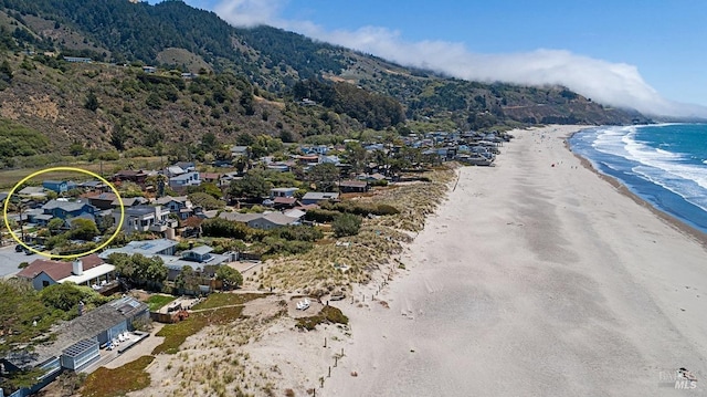 1 Joaquin Patio, Stinson Beach, CA 94970 - drone / aerial view with a beach view, a residential view, and a water view