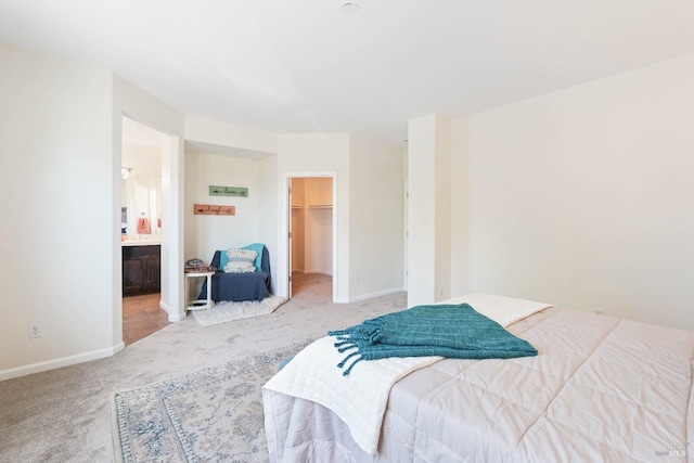 1606 Chamberlain Dr, Fairfield, CA 94533 - carpeted bedroom featuring baseboards, a spacious closet, ensuite bath, and a closet