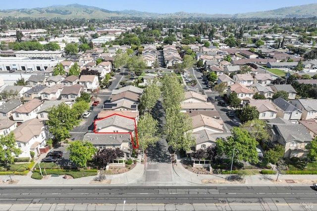 1606 Chamberlain Dr, Fairfield, CA 94533 - drone / aerial view with a residential view and a mountain view