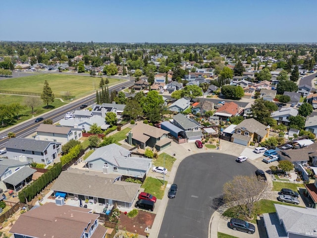 aerial view featuring a residential view