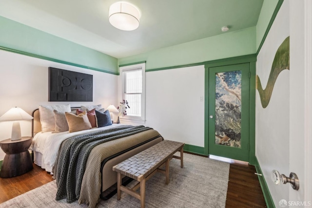 22 Wood St, San Francisco, CA 94118 - bedroom featuring baseboards and wood finished floors
