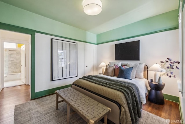 22 Wood St, San Francisco, CA 94118 - bedroom featuring baseboards and wood finished floors