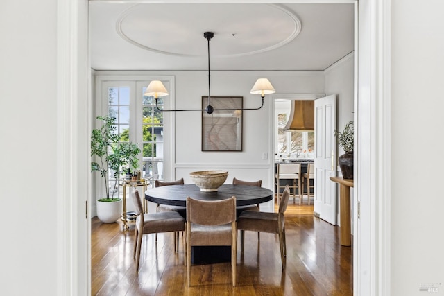 18 Egret Way, Mill Valley, CA 94941 - dining room featuring crown molding and wood finished floors