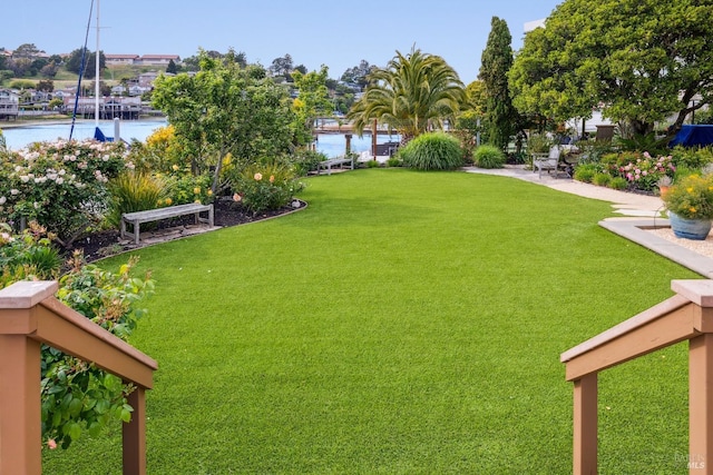 18 Egret Way, Mill Valley, CA 94941 - view of yard with a water view