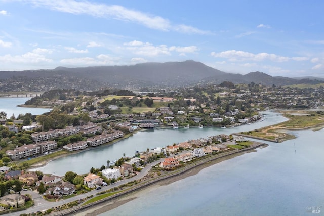 18 Egret Way, Mill Valley, CA 94941 - aerial view with a residential view and a water and mountain view