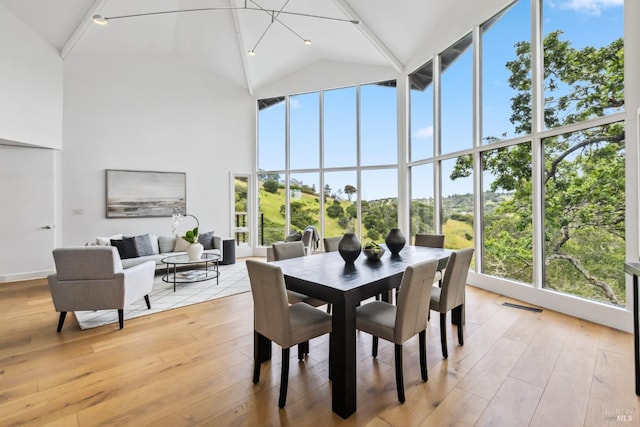 sunroom / solarium with visible vents
