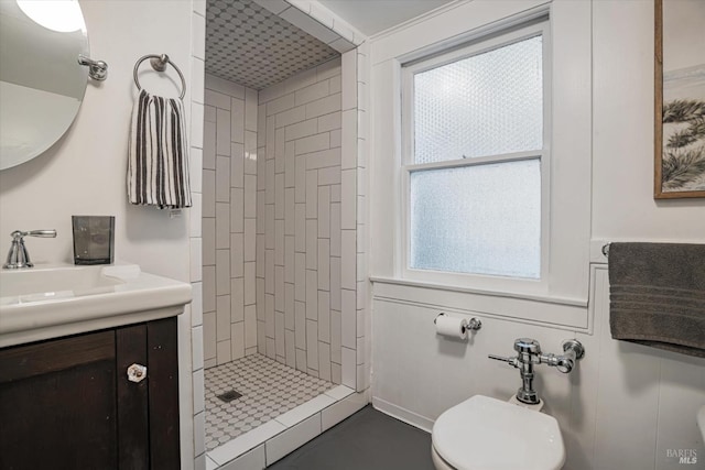 337 Madrone Ave, Larkspur, CA 94939 - bathroom featuring a shower stall, vanity, and toilet