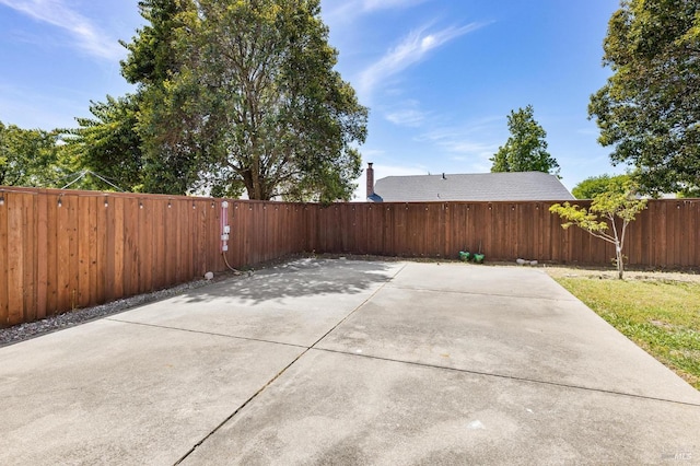 view of patio / terrace with a fenced backyard