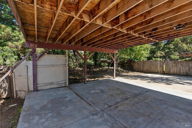 view of patio / terrace with fence