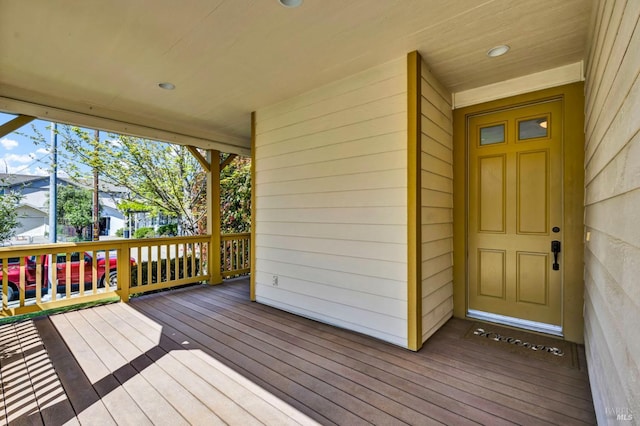 view of wooden terrace