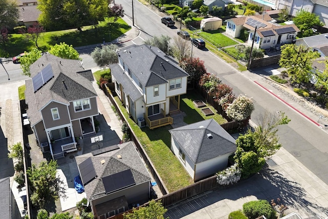 birds eye view of property featuring a residential view