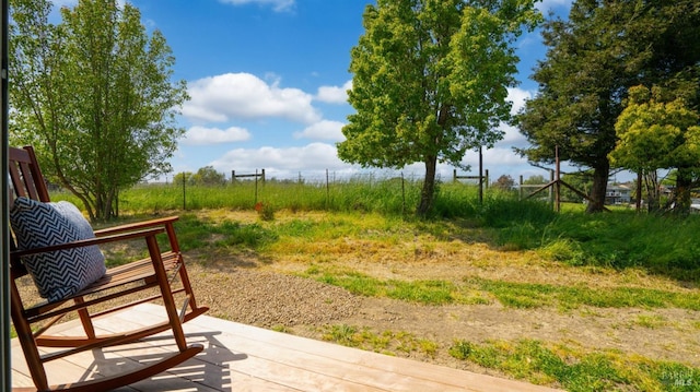 view of yard with a patio area