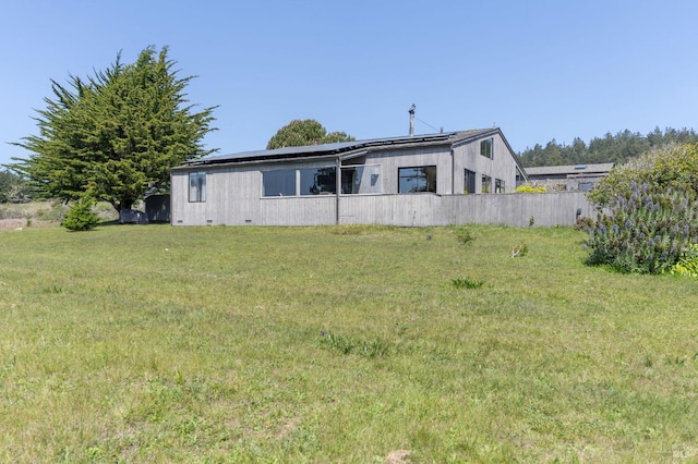 exterior space featuring fence