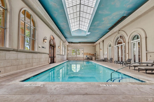 1112 Waltz Ct, Vallejo, CA 94591 - indoor community pool featuring a skylight