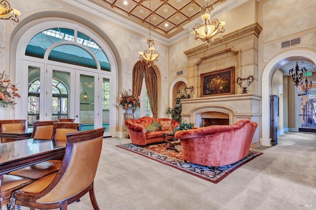 lobby featuring visible vents