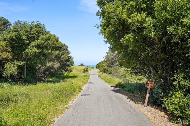 view of road