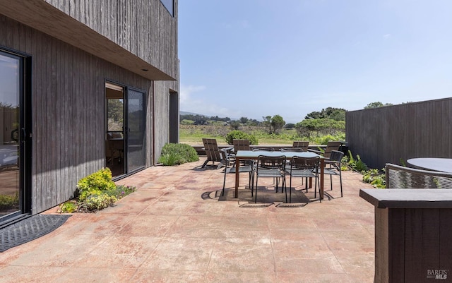 view of patio / terrace featuring outdoor dining area