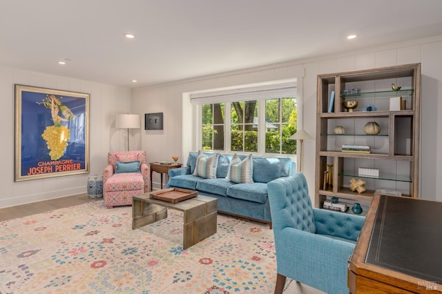 1711 Spring St, Saint Helena, CA 94574 - living room featuring recessed lighting and wood finished floors