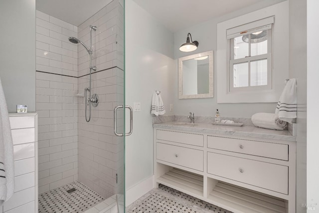 5310 Silverado Trl, Napa, CA 94558 - bathroom with vanity and a shower stall