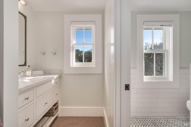 5310 Silverado Trl, Napa, CA 94558 - bathroom featuring toilet, tile patterned flooring, and vanity