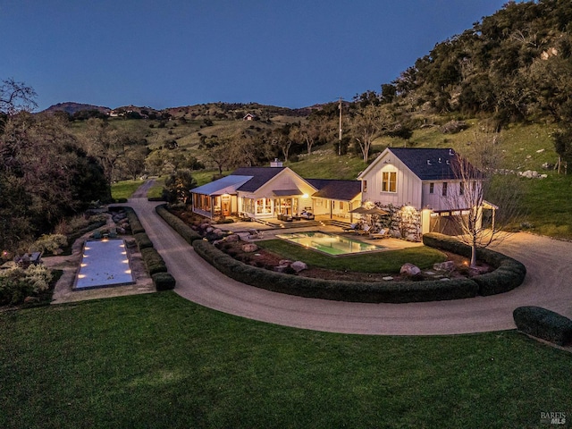5310 Silverado Trl, Napa, CA 94558 - birds eye view of property with a mountain view