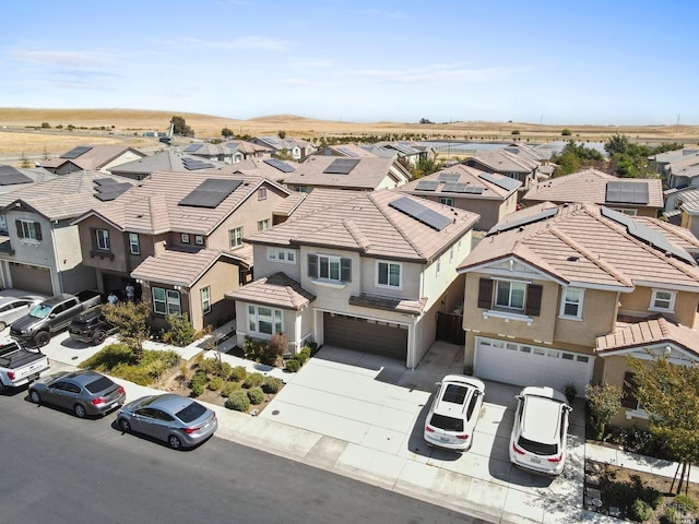 aerial view featuring a residential view