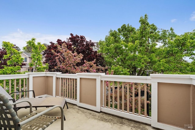 view of balcony