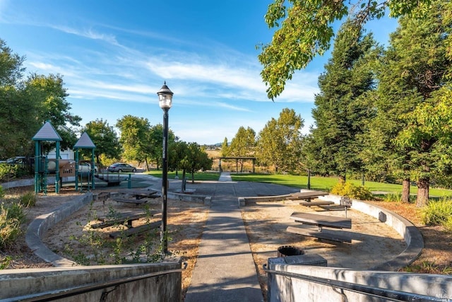 view of community with playground community