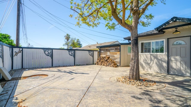 view of patio with fence
