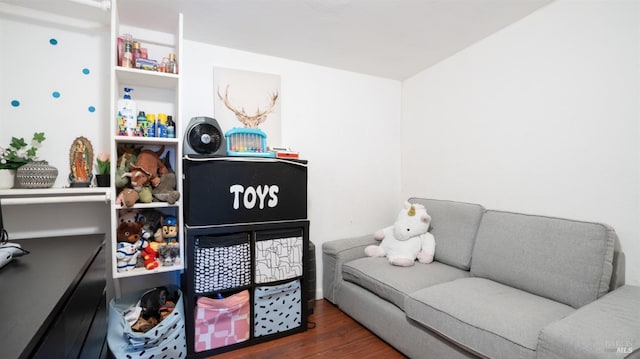 interior space with wood finished floors
