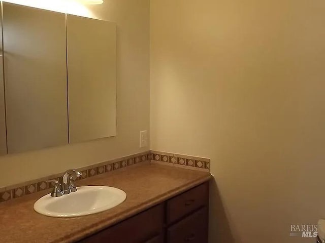 bathroom with vanity