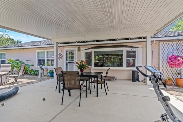 view of patio / terrace with outdoor dining area