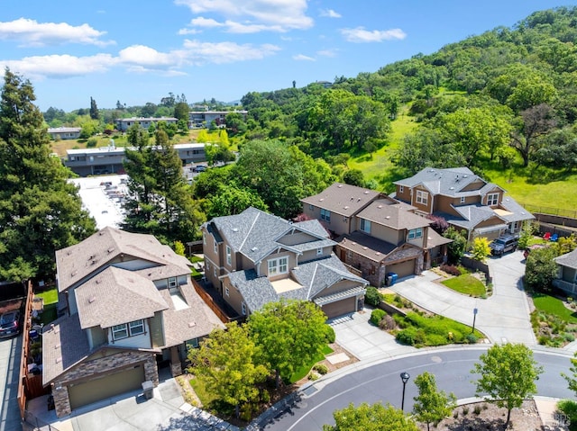 bird's eye view featuring a residential view