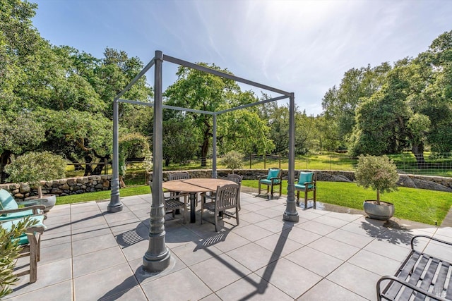 view of patio / terrace featuring outdoor dining space
