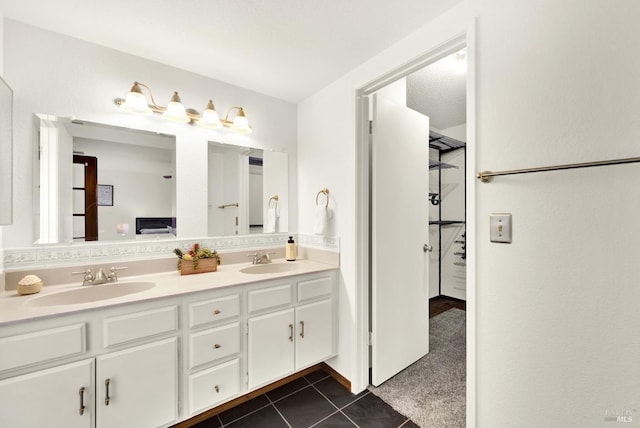 3237 Arroyo Dr, Fairfield, CA 94533 - full bathroom featuring tile patterned flooring and double vanity