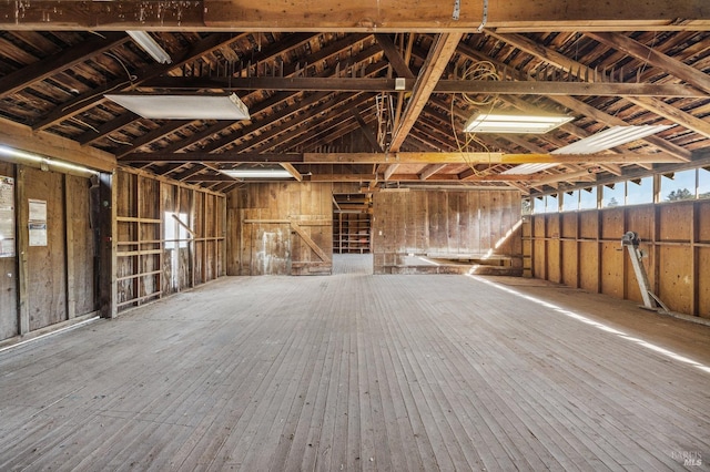 1373 Gossage Ave, Petaluma, CA 94952 - misc room featuring vaulted ceiling, wood-type flooring, and a healthy amount of sunlight