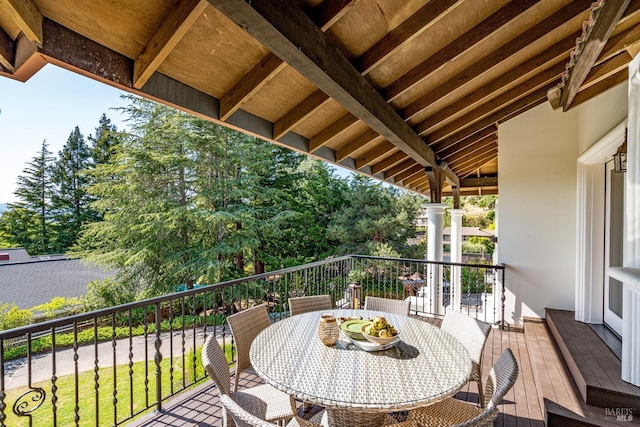 view of balcony