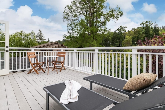view of wooden terrace