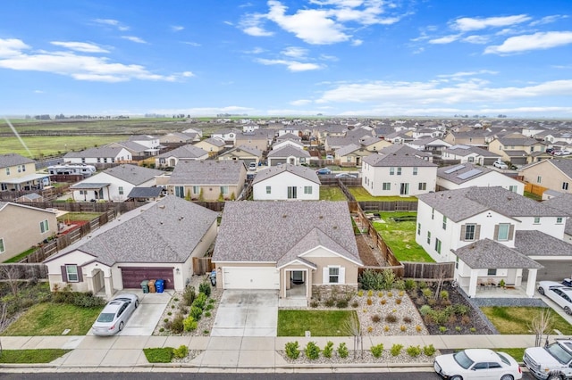 drone / aerial view featuring a residential view