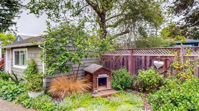 exterior space with fence