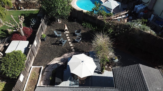 birds eye view of property
